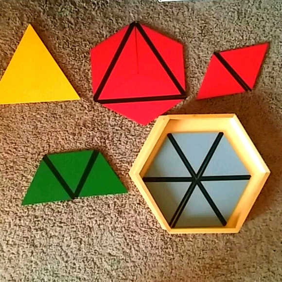 Toys | Montessori Small Hexagon Box Parts Of A Hexagon | Poshmark